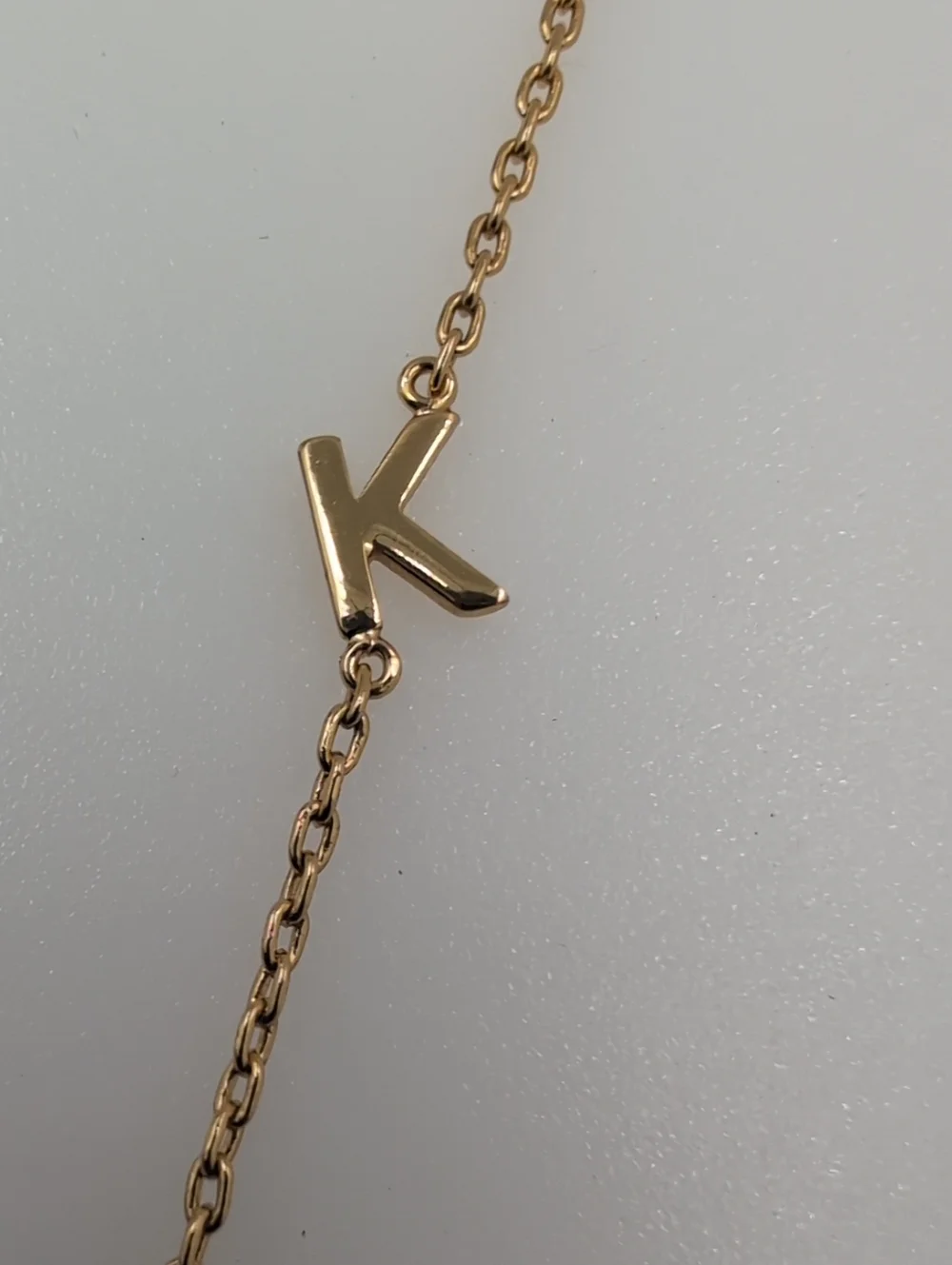 J. Crew Gold Initial 'K' Necklace Bb24